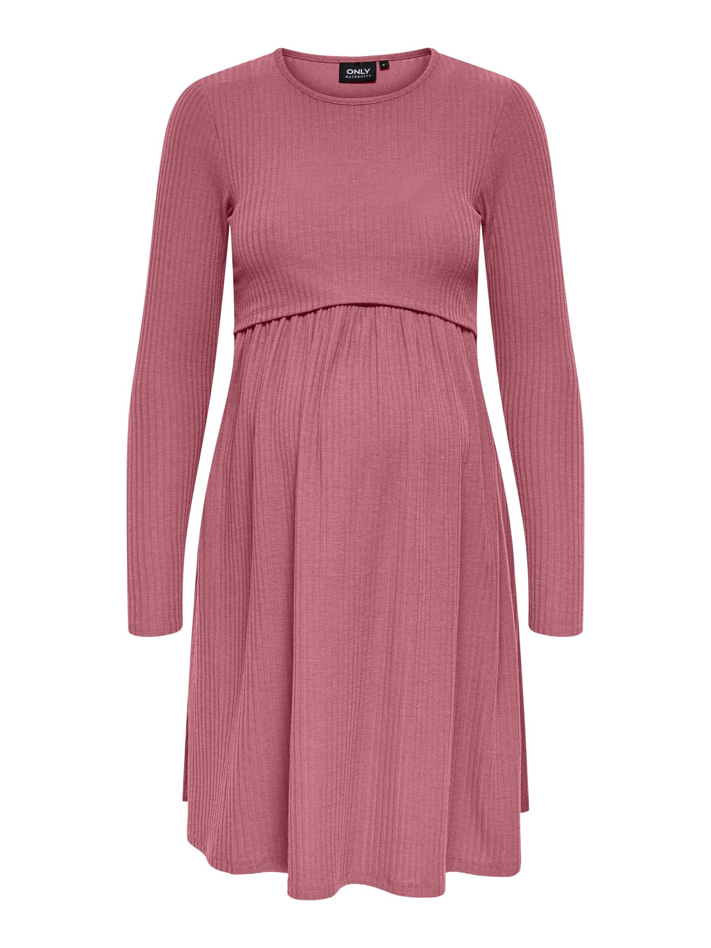 Only Maternity Jurk 'OLMMALAYA' in Roze: voorkant