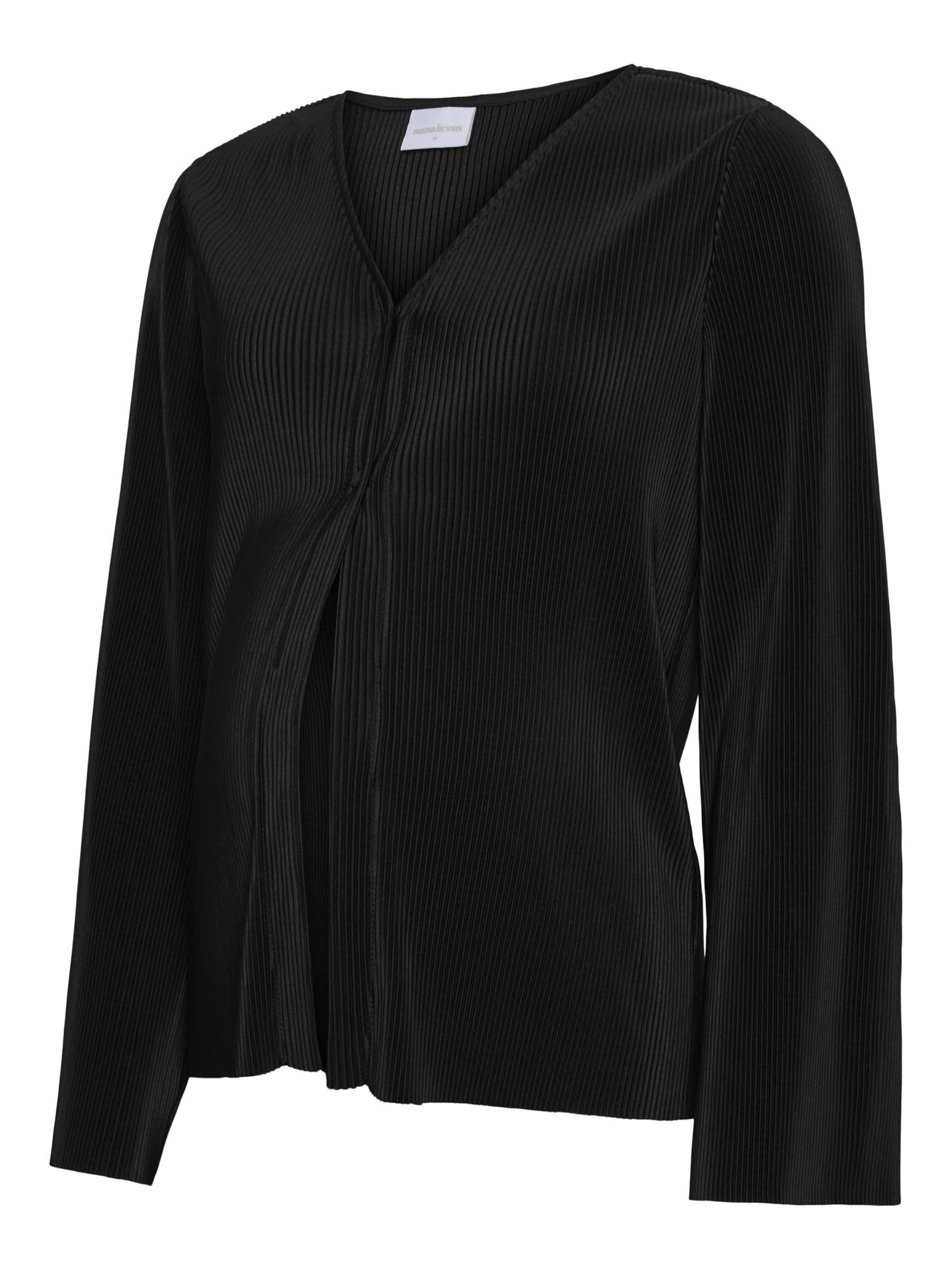 MAMALICIOUS - Cárdigan en negro: frente