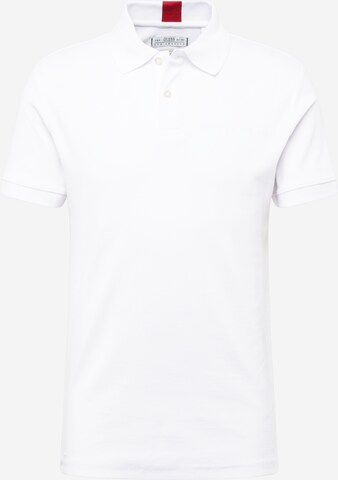 GUESS Poloshirt 'NOLAN' in Weiß: predná strana