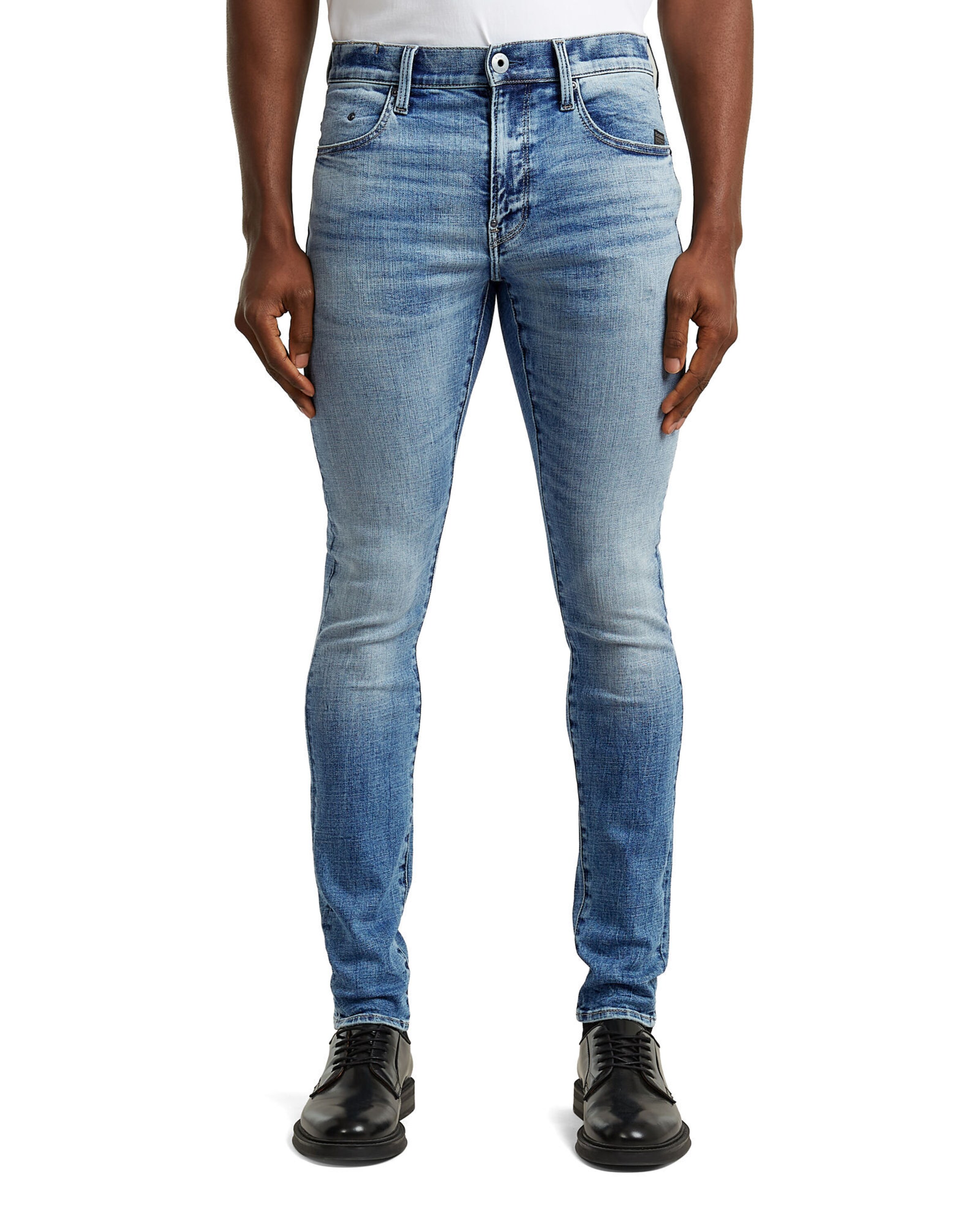 G-STAR Slimfit Jeans 'FWD Skinny' in Blauw: voorkant
