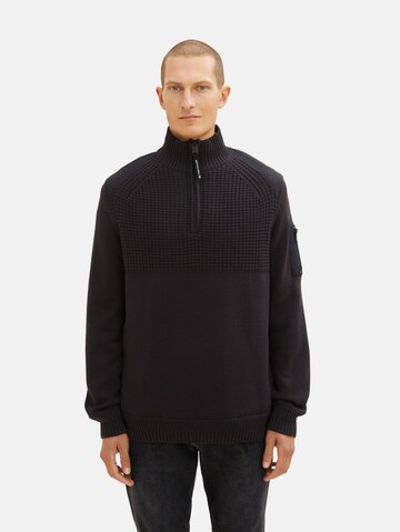 TOM TAILOR Pullover in Schwarz: predná strana