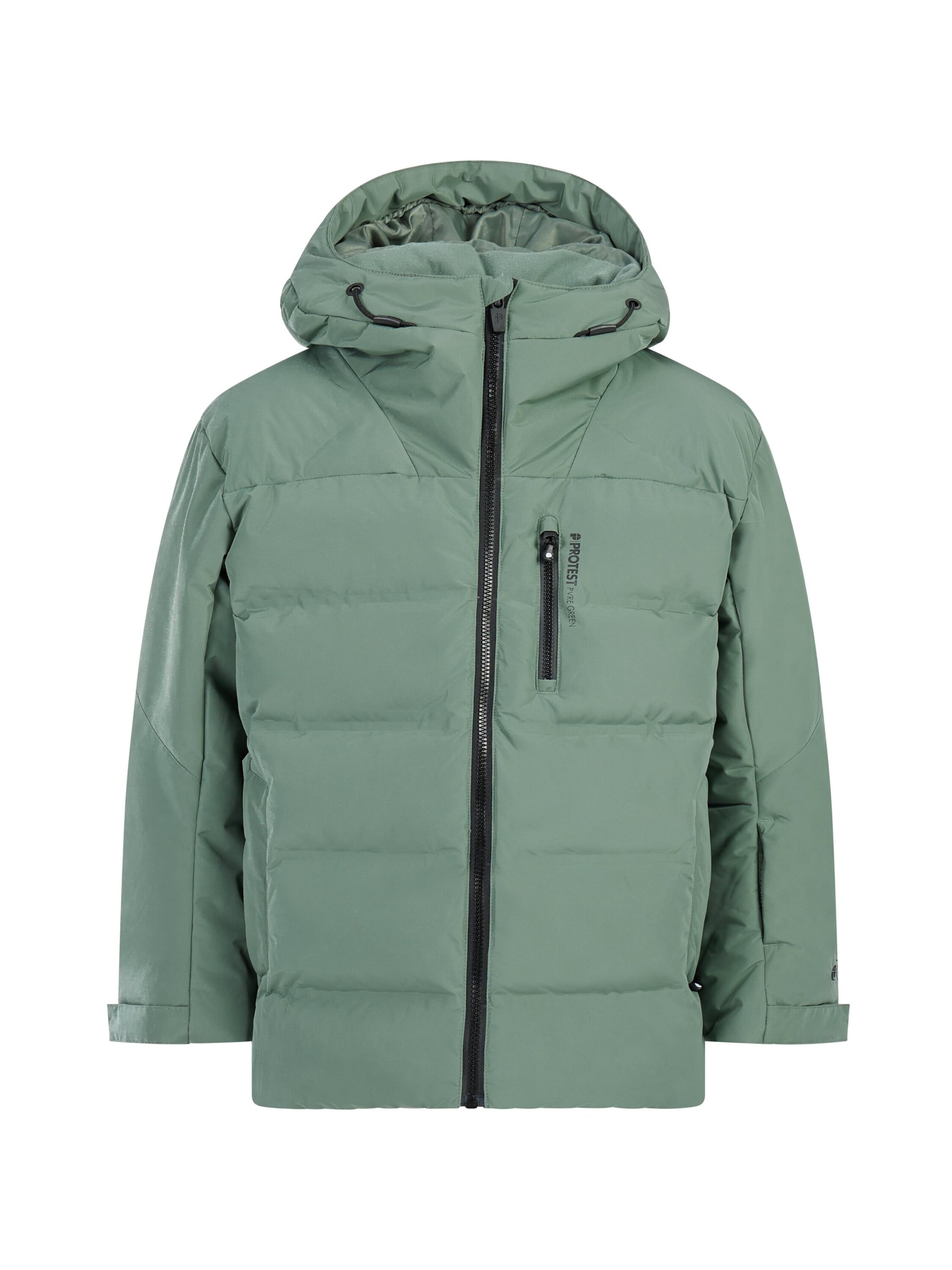 PROTEST Athletic Jacket 'PRTTumber JR' in Green: front