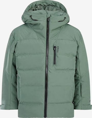 PROTEST Athletic Jacket 'PRTTumber JR' in Green: front