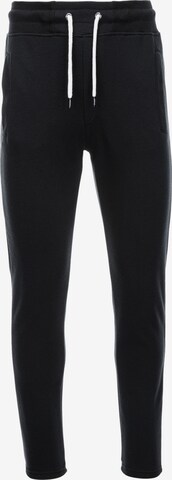 Pantalon 'P866' Ombre en noir : devant