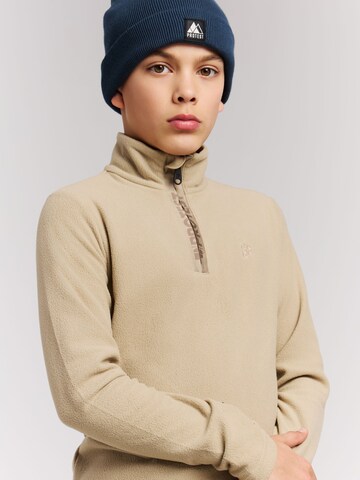PROTEST Sports sweatshirt 'Reperfecty JR' in Brown
