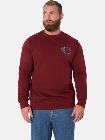 Jan Vanderstorm Sweatshirt 'Tjalve' in Red: front
