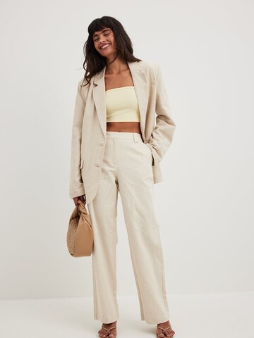 NA-KD Regular Pants in Beige