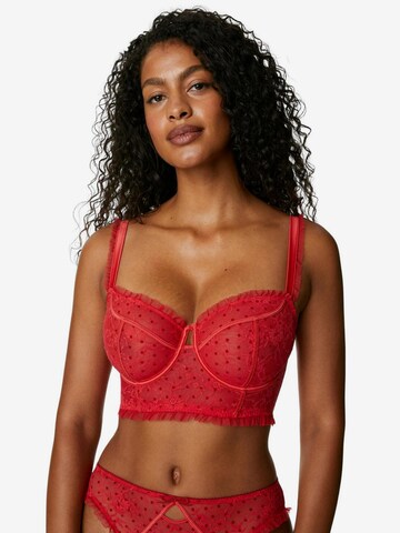 Marks & Spencer Bustier BH 'Anna' in Rood: voorkant