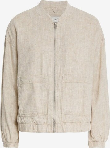 Marks & Spencer Tussenjas in Beige: voorkant