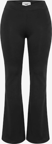 évasé Pantalon CITA MAASS en noir : devant