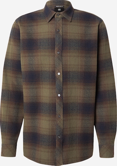 Marškiniai iš G-STAR, spalva – ruda / šokolado spalva / alyvuogių spalva, Prekių apžvalga