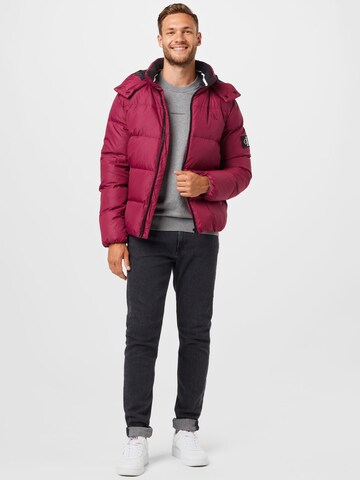 Calvin Klein Jeans Зимняя куртка в Ярко-розовый