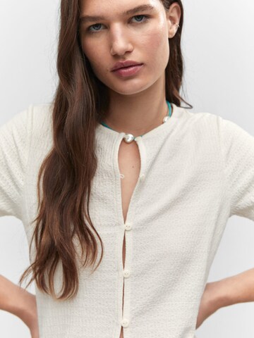 MANGO Knit cardigan 'EDAM' in Beige