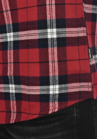 BLEND Regular fit Button Up Shirt 'Flinn' in Red