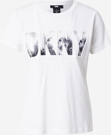 DKNY Shirt 'SKYLINE' in White: front