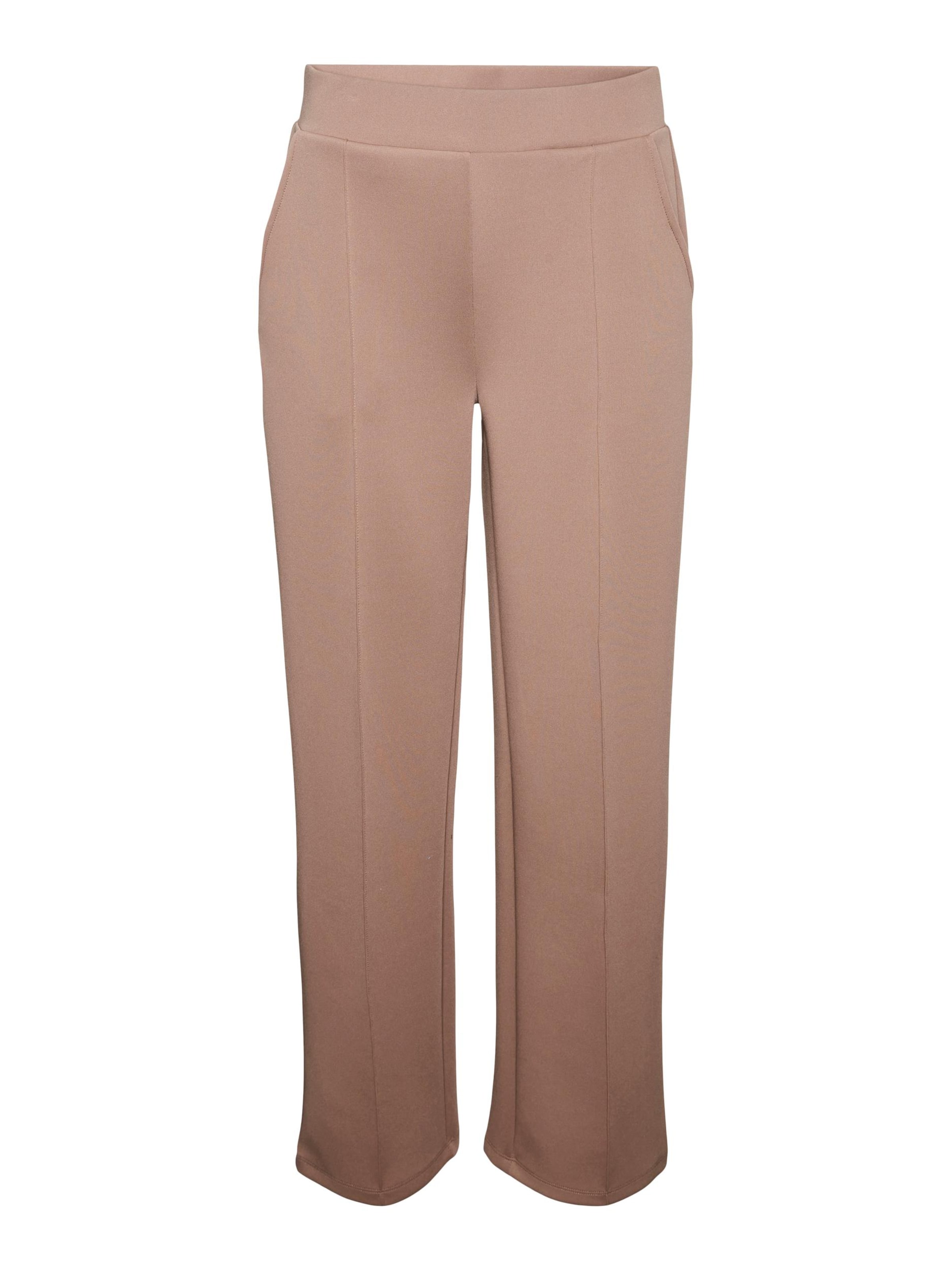 VERO MODA Trousers with creases 'Panna' in Light brown, Item view