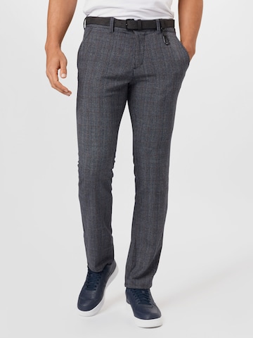 Regular Pantalon chino TOM TAILOR DENIM en bleu : devant