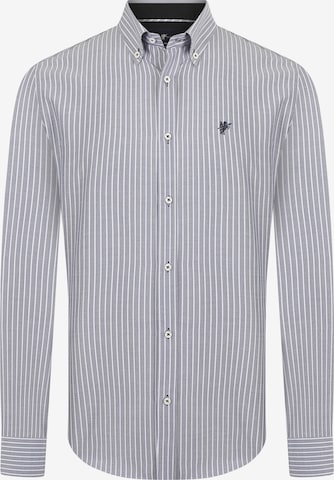 DENIM CULTURE Regular fit Button Up Shirt 'Kendrick' in Grey: front