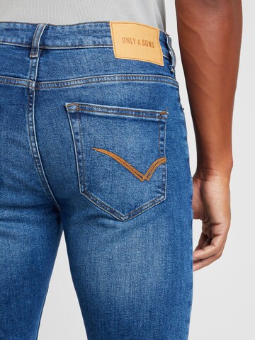 Only & Sons Regular Jeans i blå