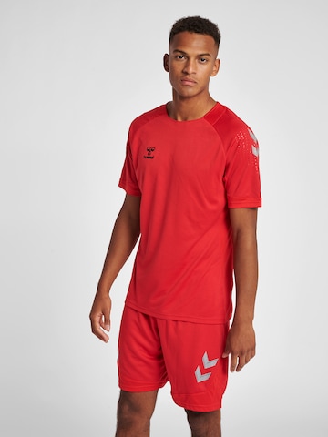 Hummel - Camisola de futebol em vermelho: frente