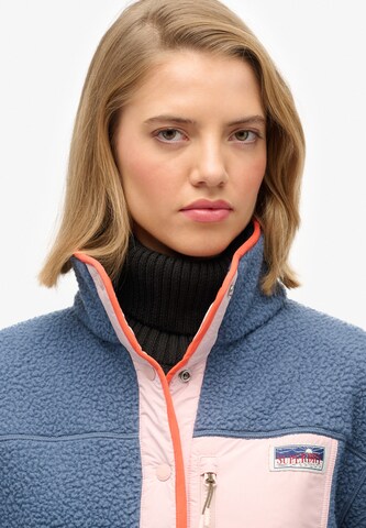 Veste en polaire Superdry en bleu