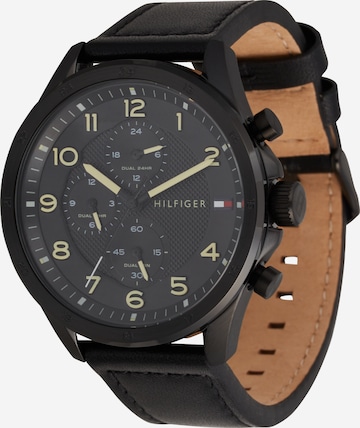 TOMMY HILFIGER Analoog horloge in Zwart: voorkant