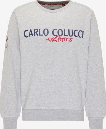 Carlo Colucci Sweatshirt 'Contini' in Grijs: voorkant