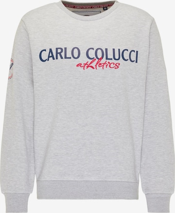 Carlo Colucci Sweatshirt 'Contini' in Grijs: voorkant