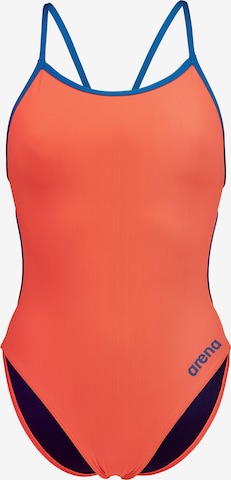 Costume intero 'LACE BACK SOLID' di ARENA in rosa: frontale