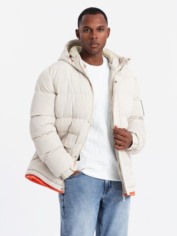 Ombre Winter jacket 'OM-JAHP-0208' in White