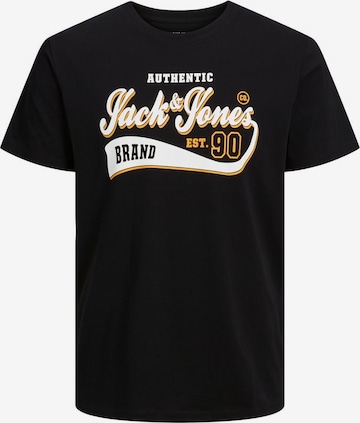 Jack & Jones Plus Тениска в черно: отпред