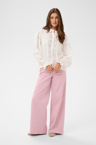 Cream Blouse 'CRTess' in Wit