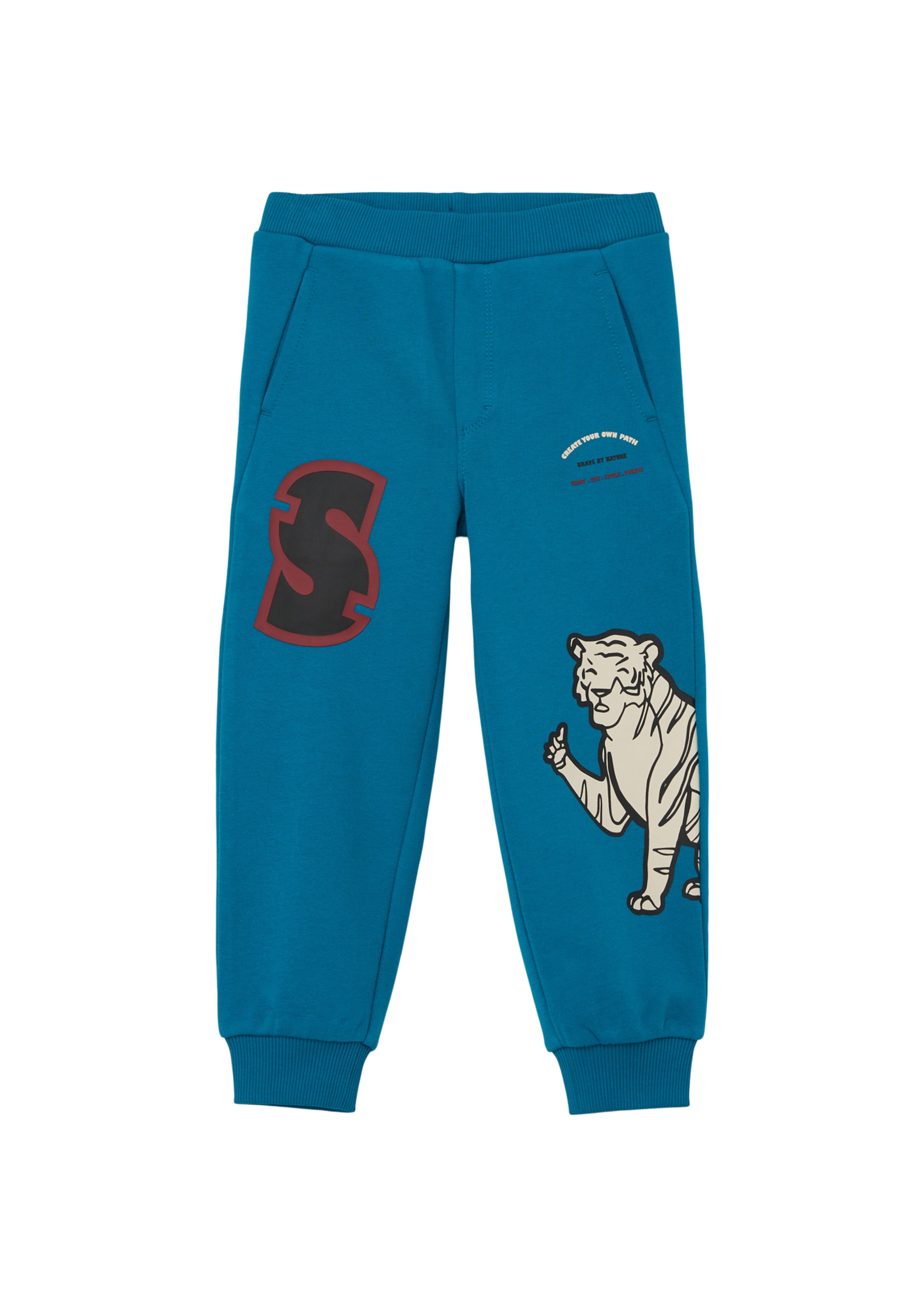 s.Oliver Tapered Broek in Blauw: voorkant