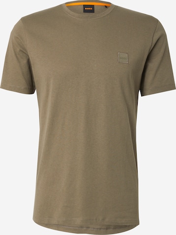 BOSS Футболка 'Tales' в Зеленый: спереди