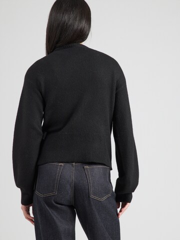 PIECES Strickjacke 'PCMALOU' in Schwarz