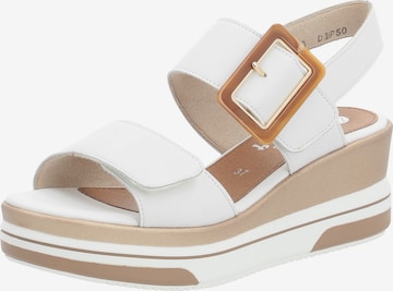 REMONTE Strap Sandals in White: front