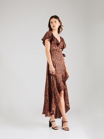 TOPSHOP Obleka | rjava barva: sprednja stran
