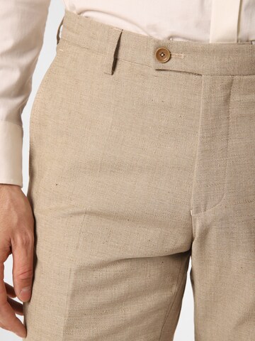 CG CLUB OF GENTS Slim fit Pleated Pants 'Paco-N' in Beige