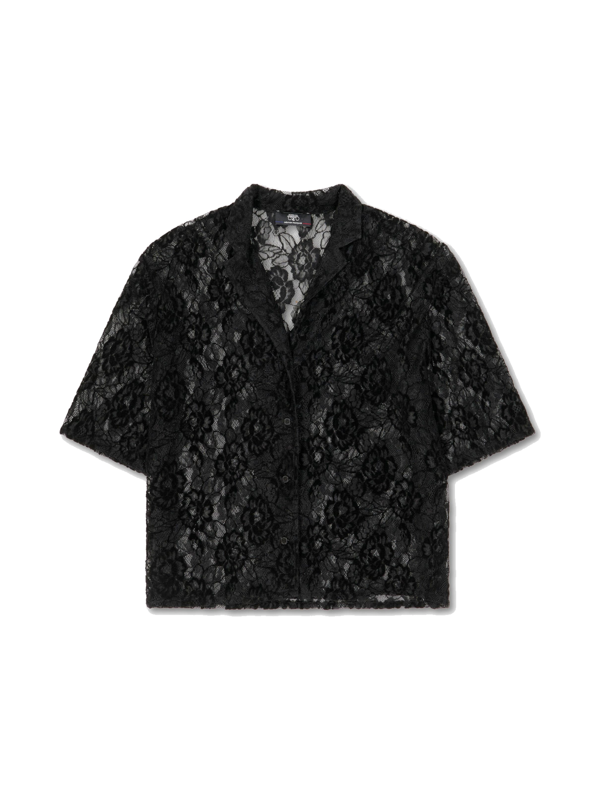 Le Temps Des Cerises Blouse 'DRAZIC' in Zwart: voorkant
