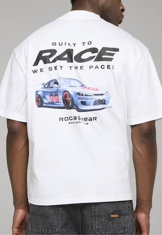 T-Shirt 'Matteo Racing' ROCAWEAR en blanc