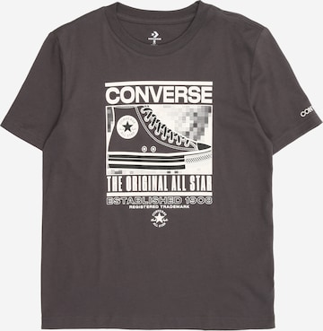 Maglietta 'Static Background' di CONVERSE in grigio: frontale