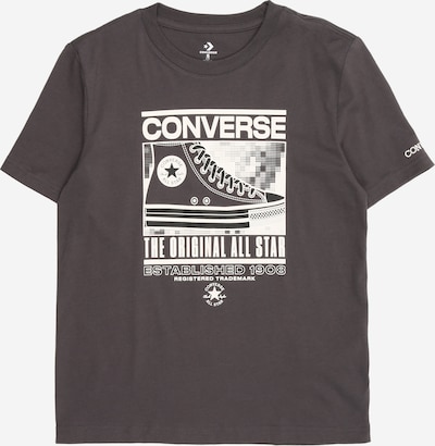 Marškinėliai 'Static Background' iš CONVERSE, spalva – pilka / balta, Prekių apžvalga