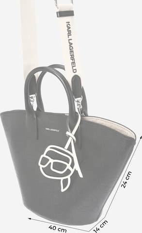 Karl Lagerfeld Ročna torbica 'IKONIK 2.0' | črna barva
