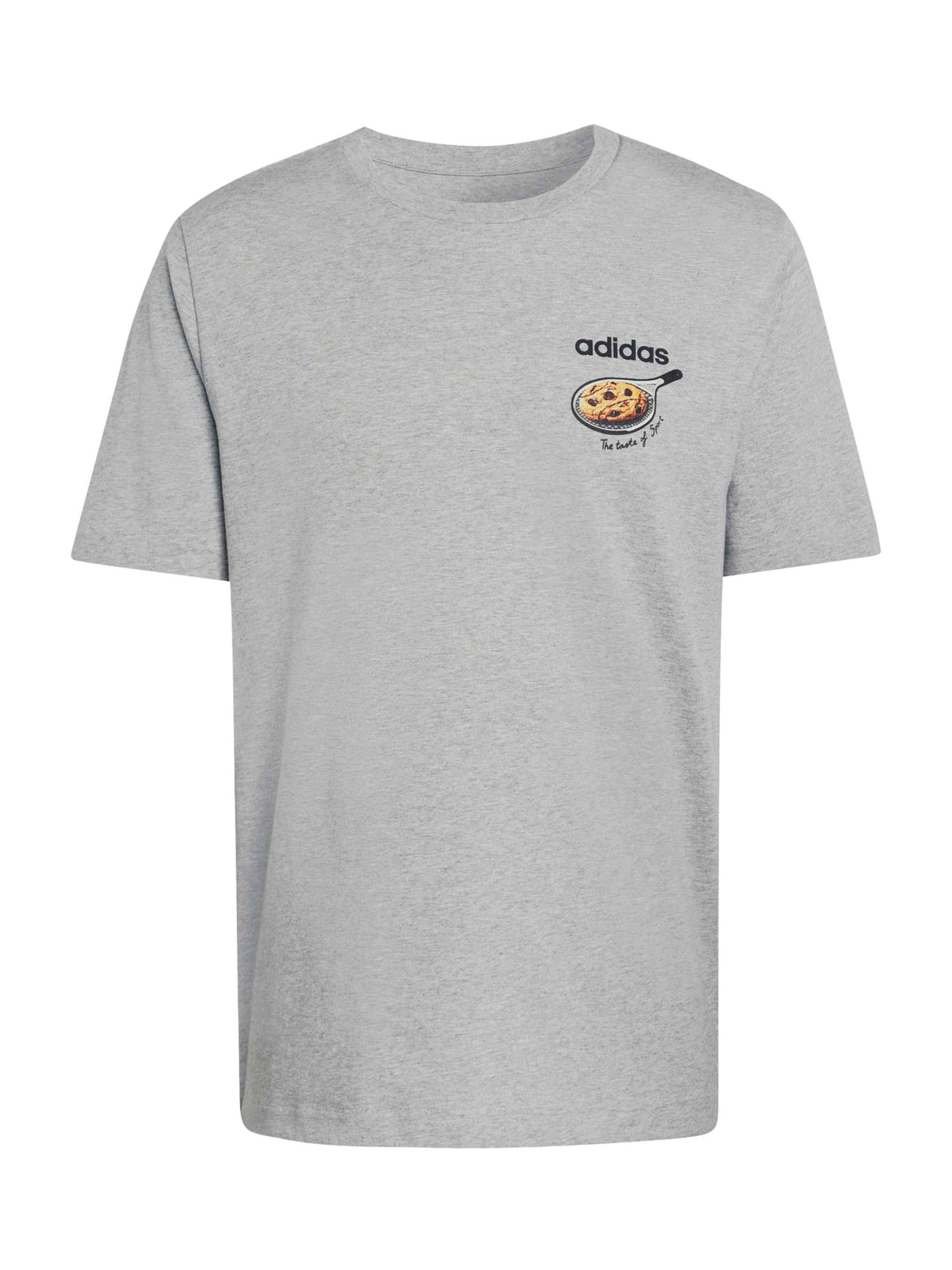 ADIDAS SPORTSWEAR Λειτουργικό μπλουζάκι 'COOKIE' σε γκρι: μπροστά