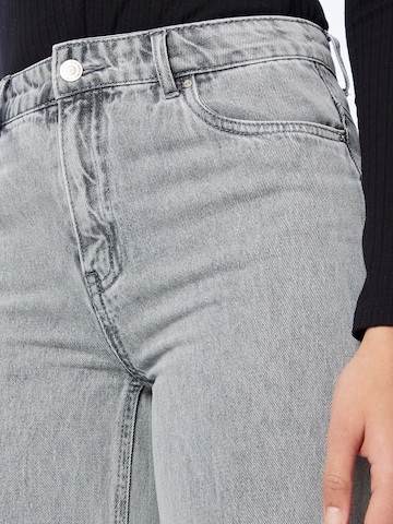 LMTD Wide leg Jeans 'GRIZZA' i grå