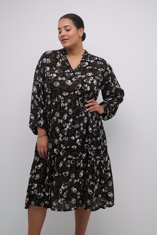 Robe 'Malana' KAFFE CURVE en noir : devant