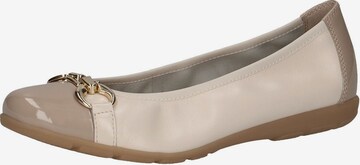 CAPRICE Ballet Flats in Beige: front