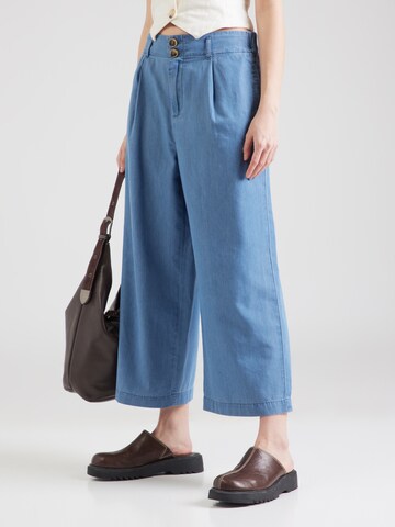 Wide Leg Jean à pince 'ONLBea' ONLY en bleu : devant
