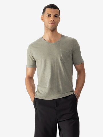 Mey T-Shirt 'Linen ' in Grün: predná strana