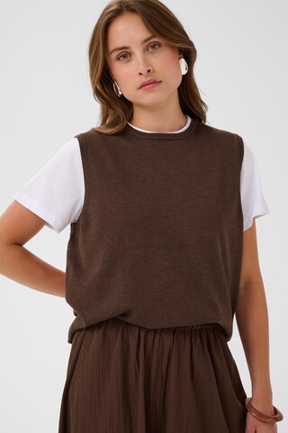 SAINT TROPEZ Sweter 'Mila' w kolorze brązowy